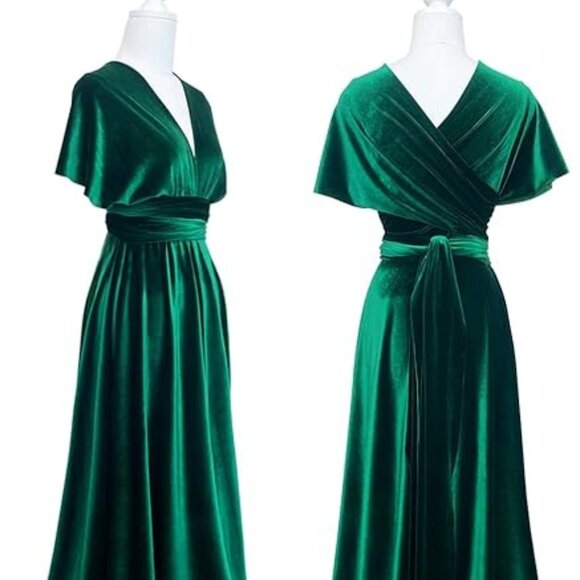 Velvet Infinity Dress with Bandeau - One Size Plus - Picture 3 of 4